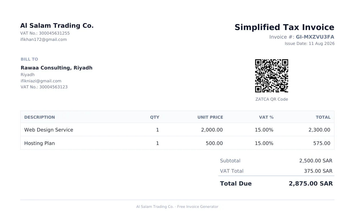 Free Invoice Generator gallery image