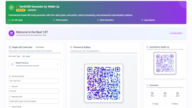 Wallet Up URL Shortener and ZenithQR gallery image
