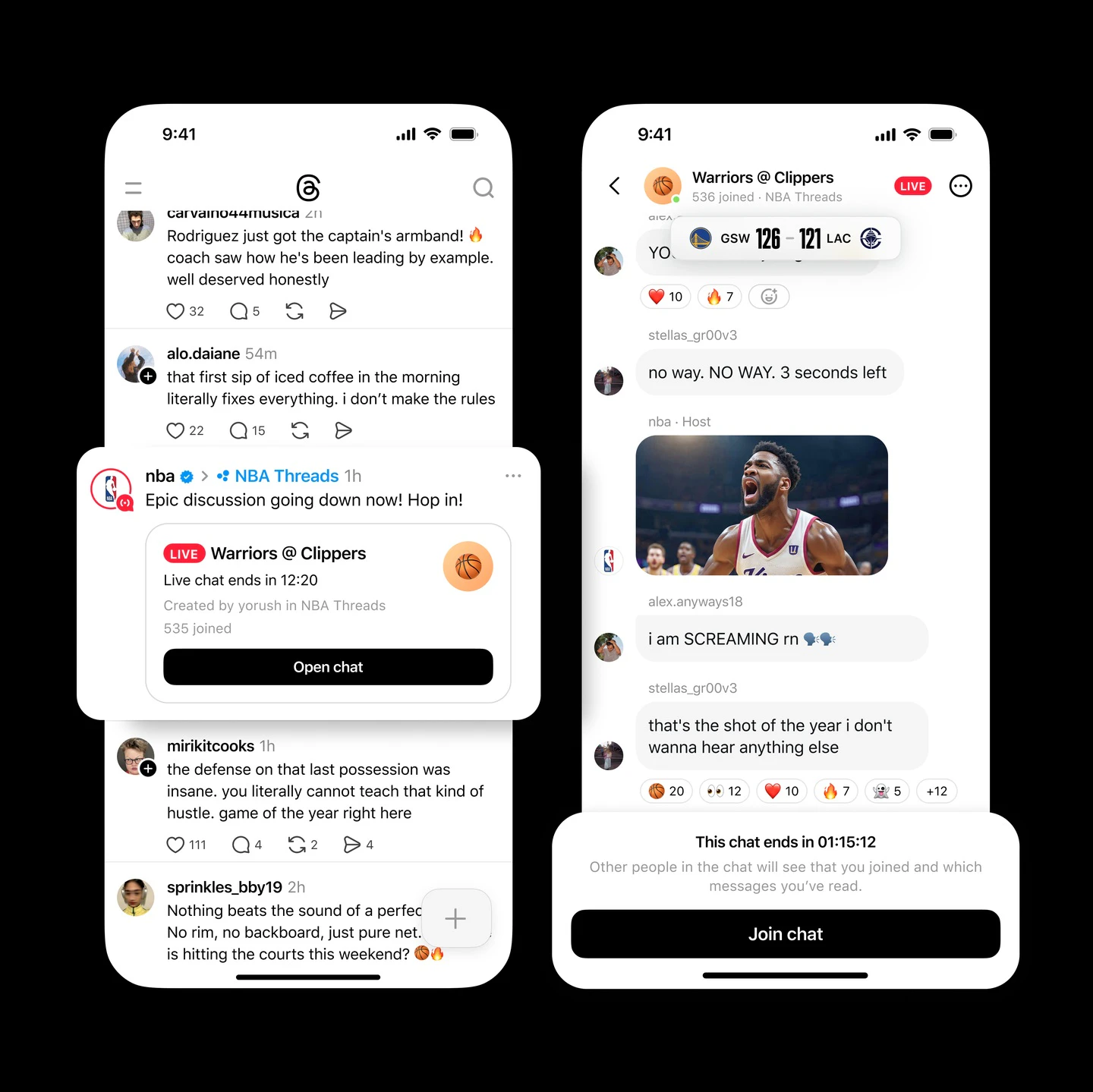 Live Chats on Threads screenshot 2