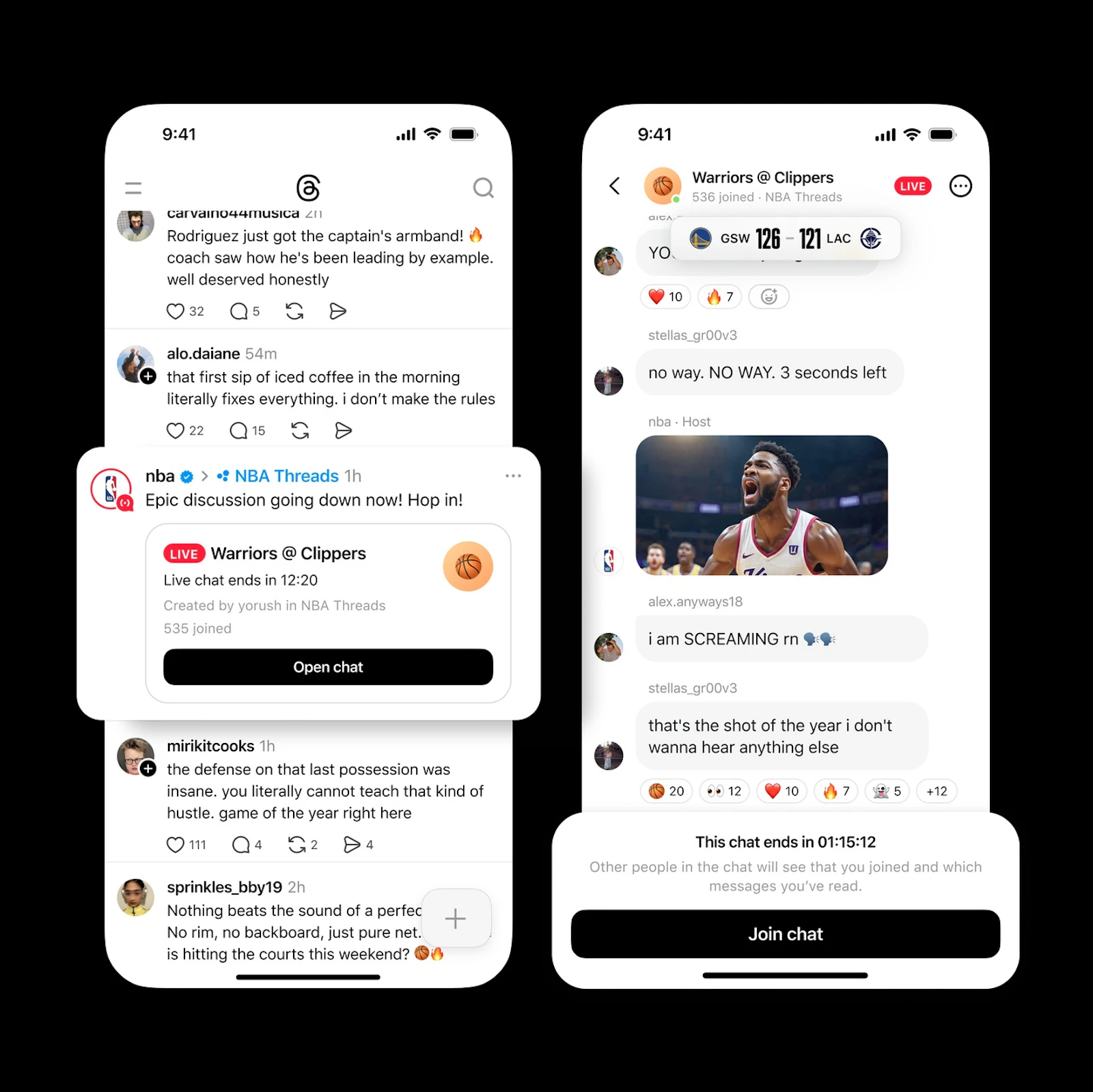 Live Chats on Threads screenshot 2