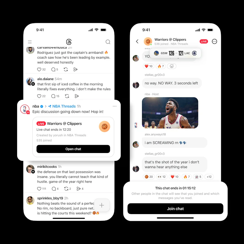 Live Chats on Threads screenshot 2