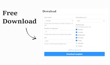 Staff Holiday Planner Template gallery image