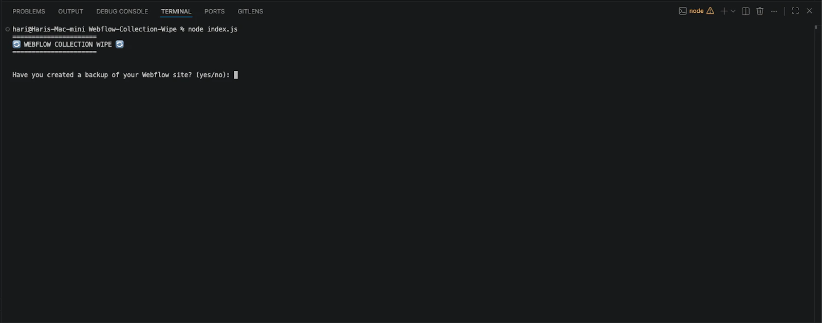Webflow Collection Wipe screenshot 4