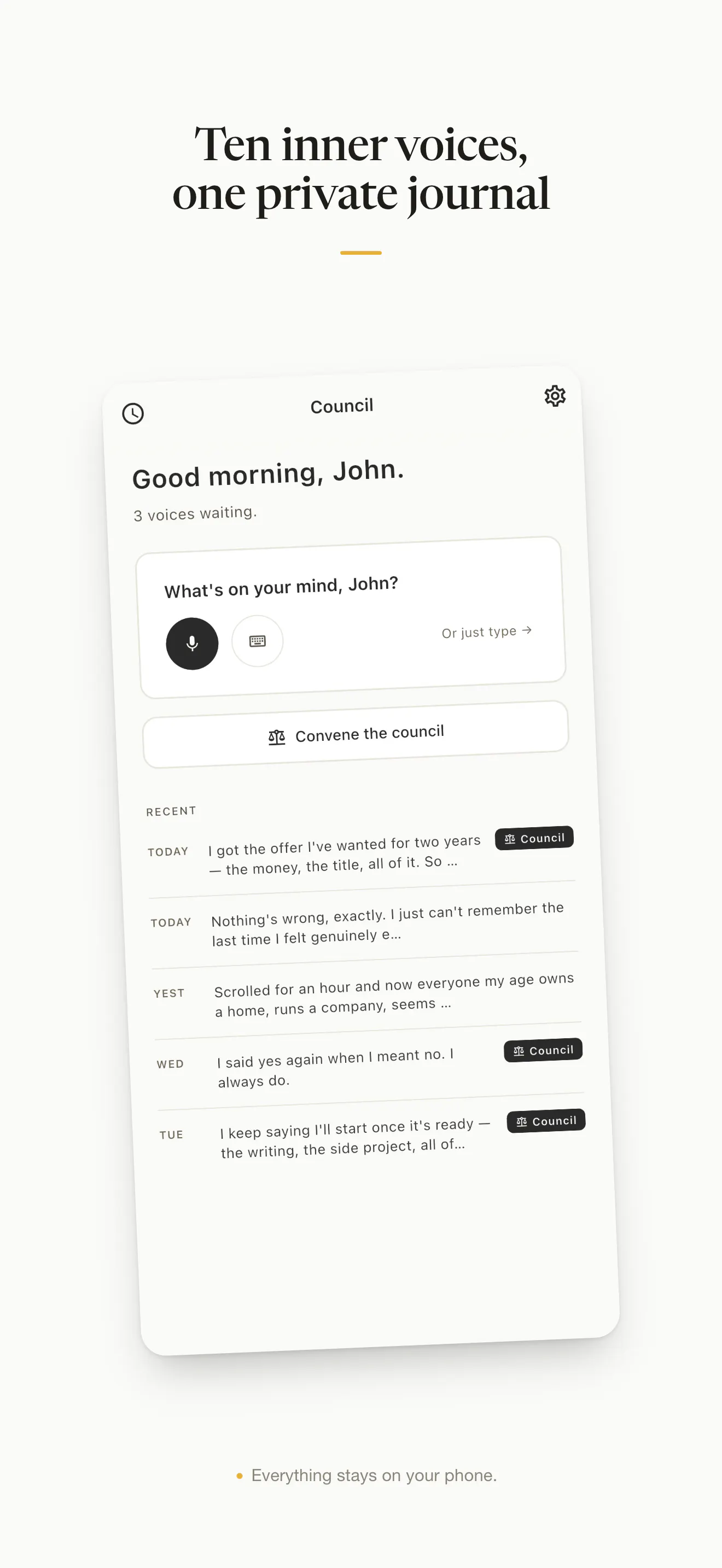 Council screenshot 1