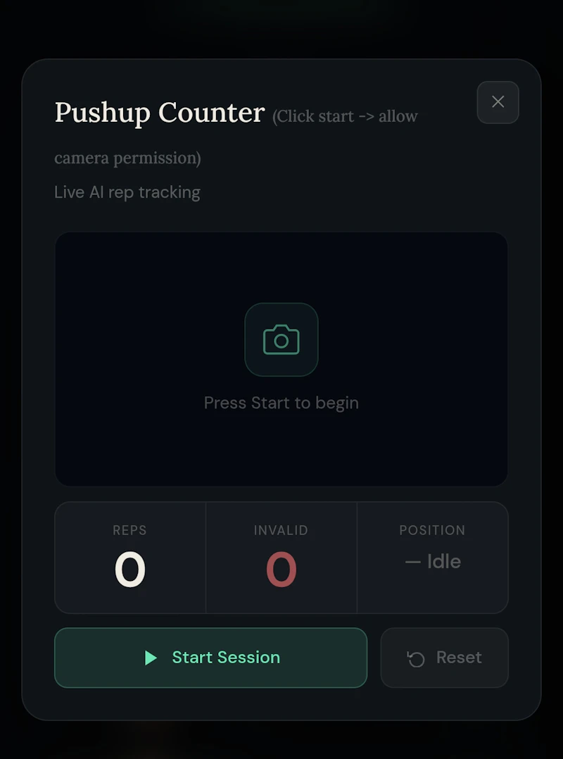 repWar | Pushups counter screenshot 1