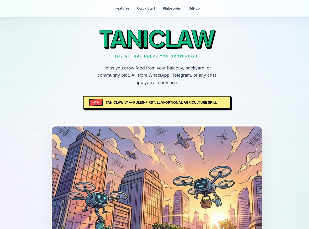 TaniClaw - Product Hunt launch logo and brand identity