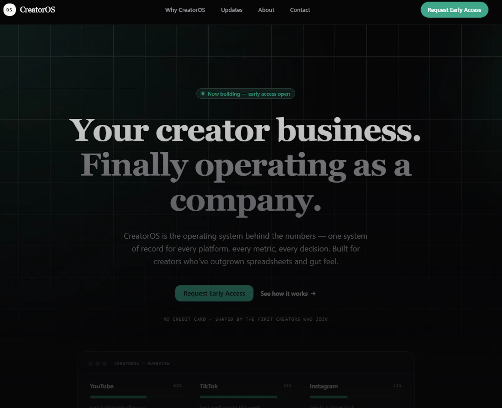 CreatorOS screenshot 2