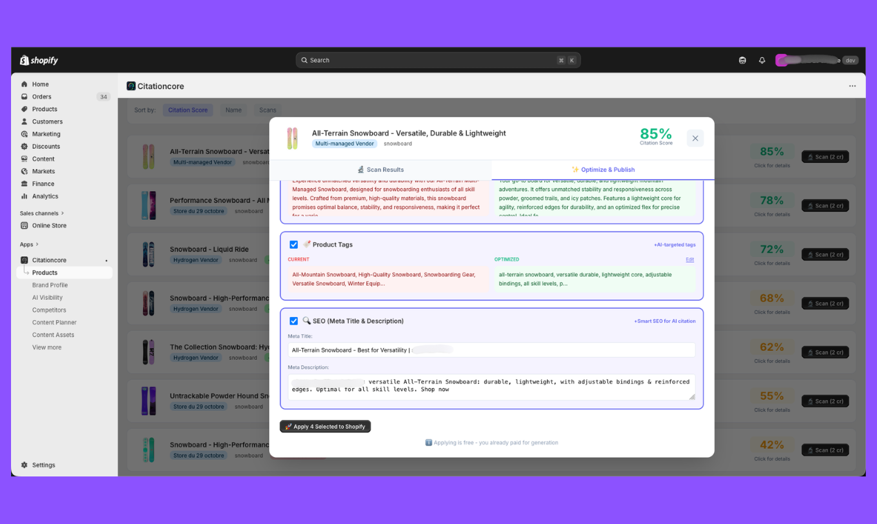 CitationCore - Screenshot 5 showing product features and functionality