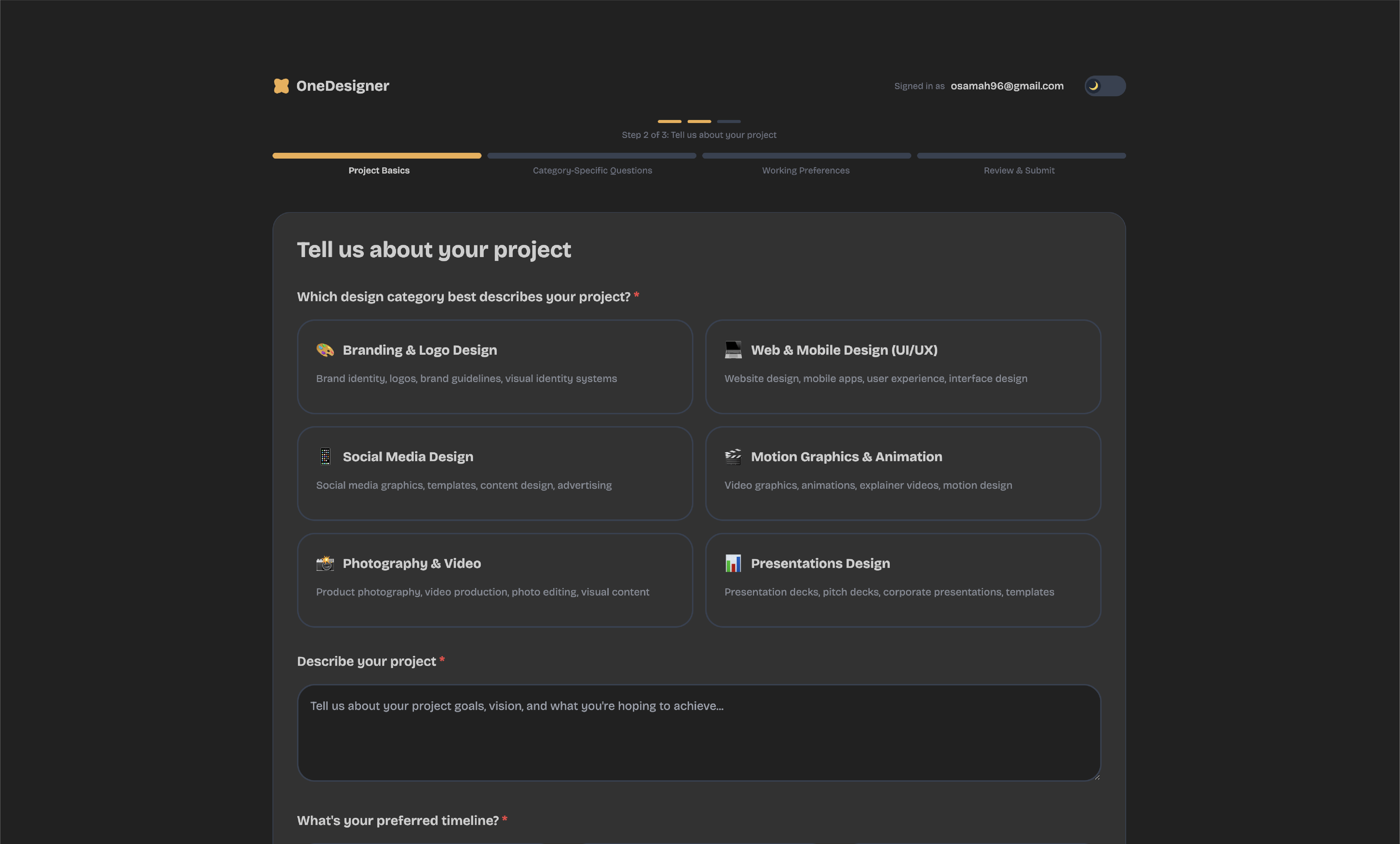Média OneDeSigner 1.0 - Un bref.Un match de concepteur préfet 2