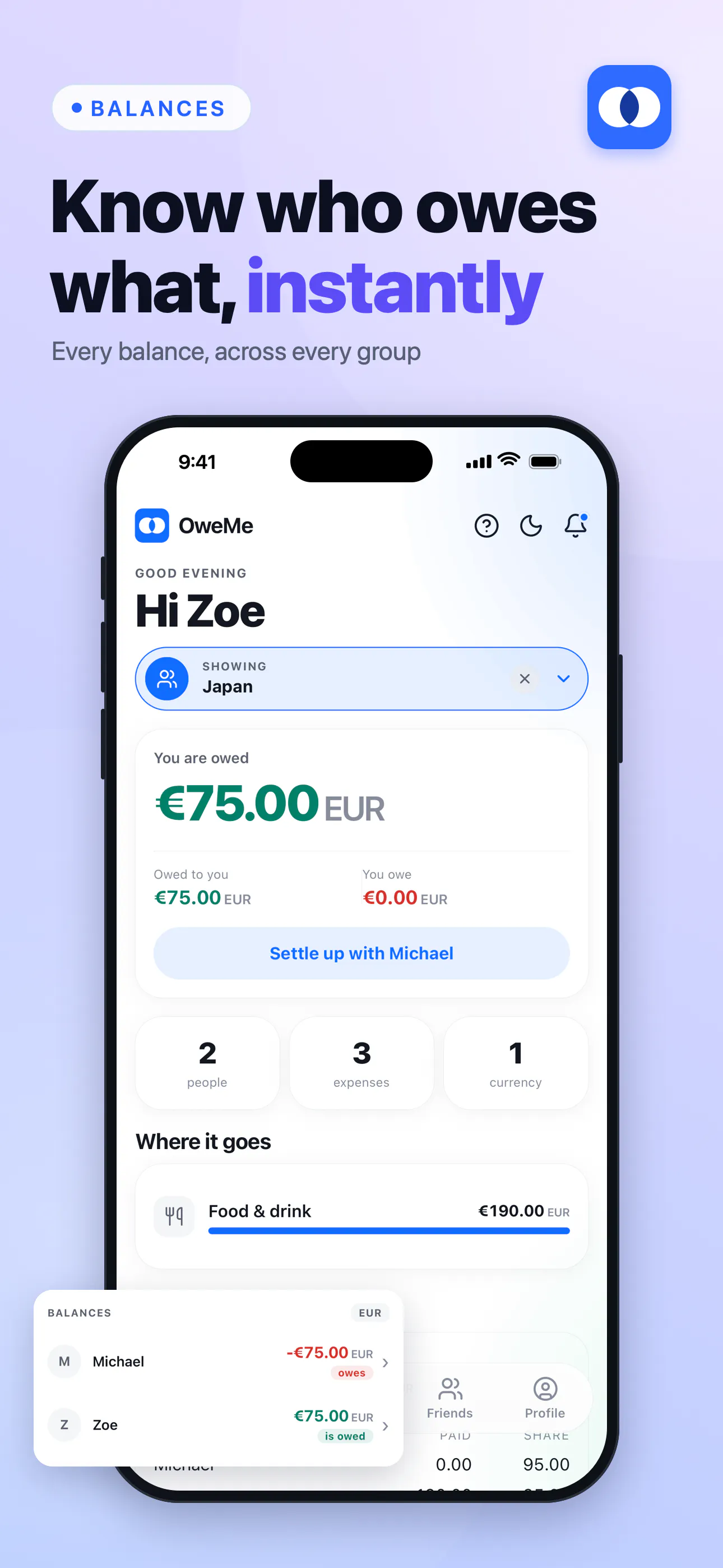 OweMe: Split Expenses gallery image