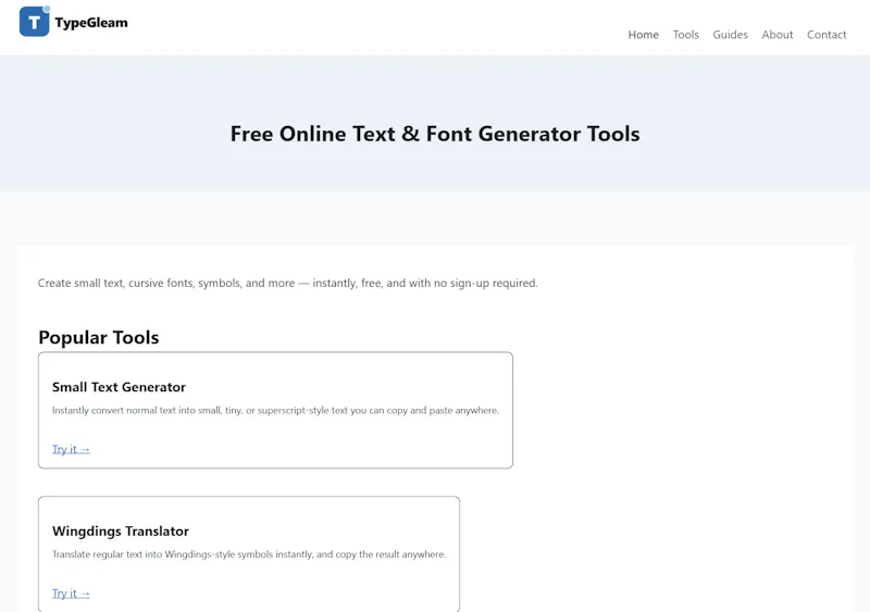 TypeGleam screenshot 2