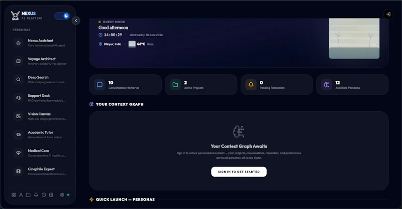 NEXUS — Multi Persona Agentic AI  screenshot 4
