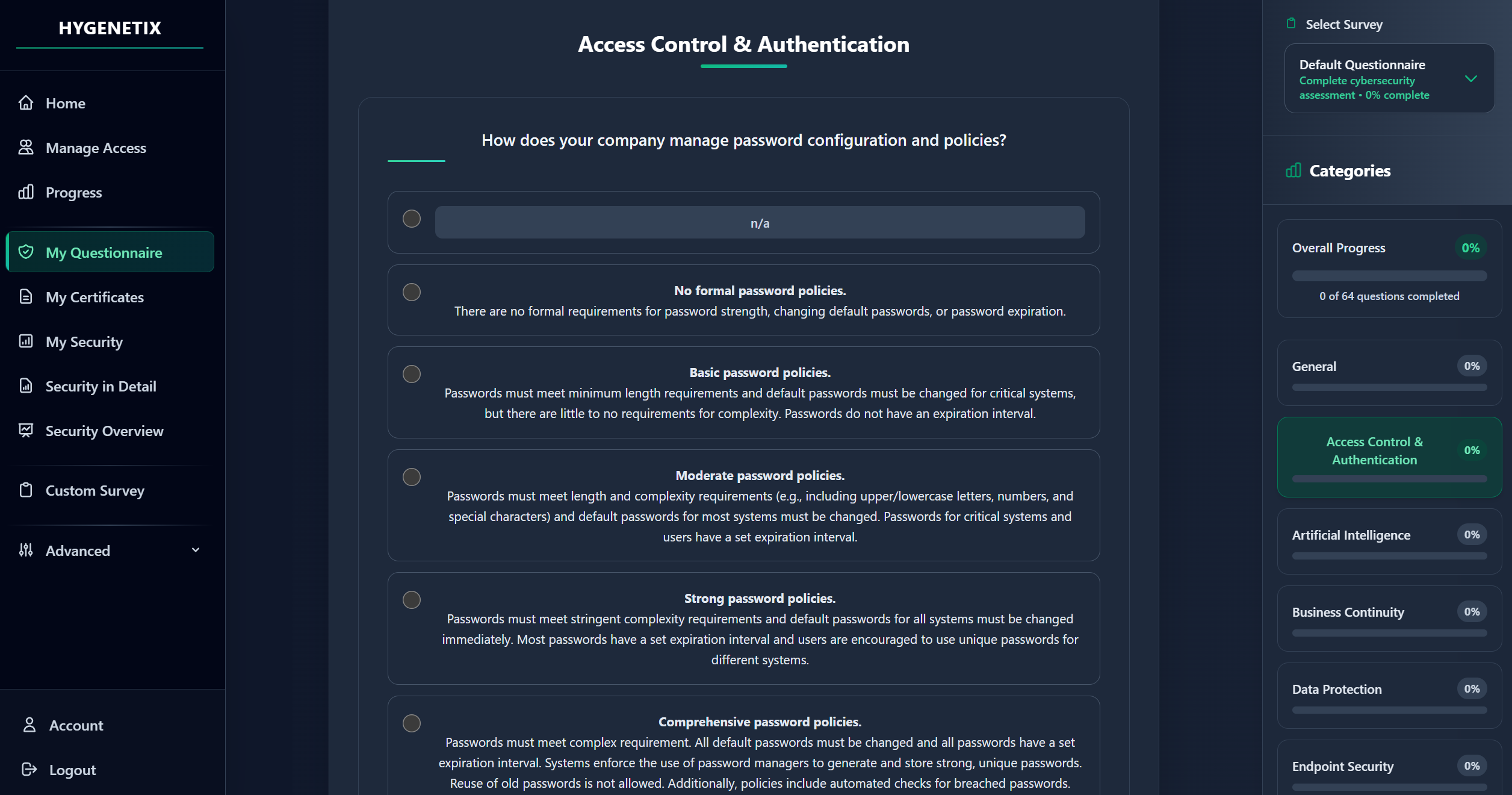 Hygenetix - Screenshot 5 showing product features and functionality