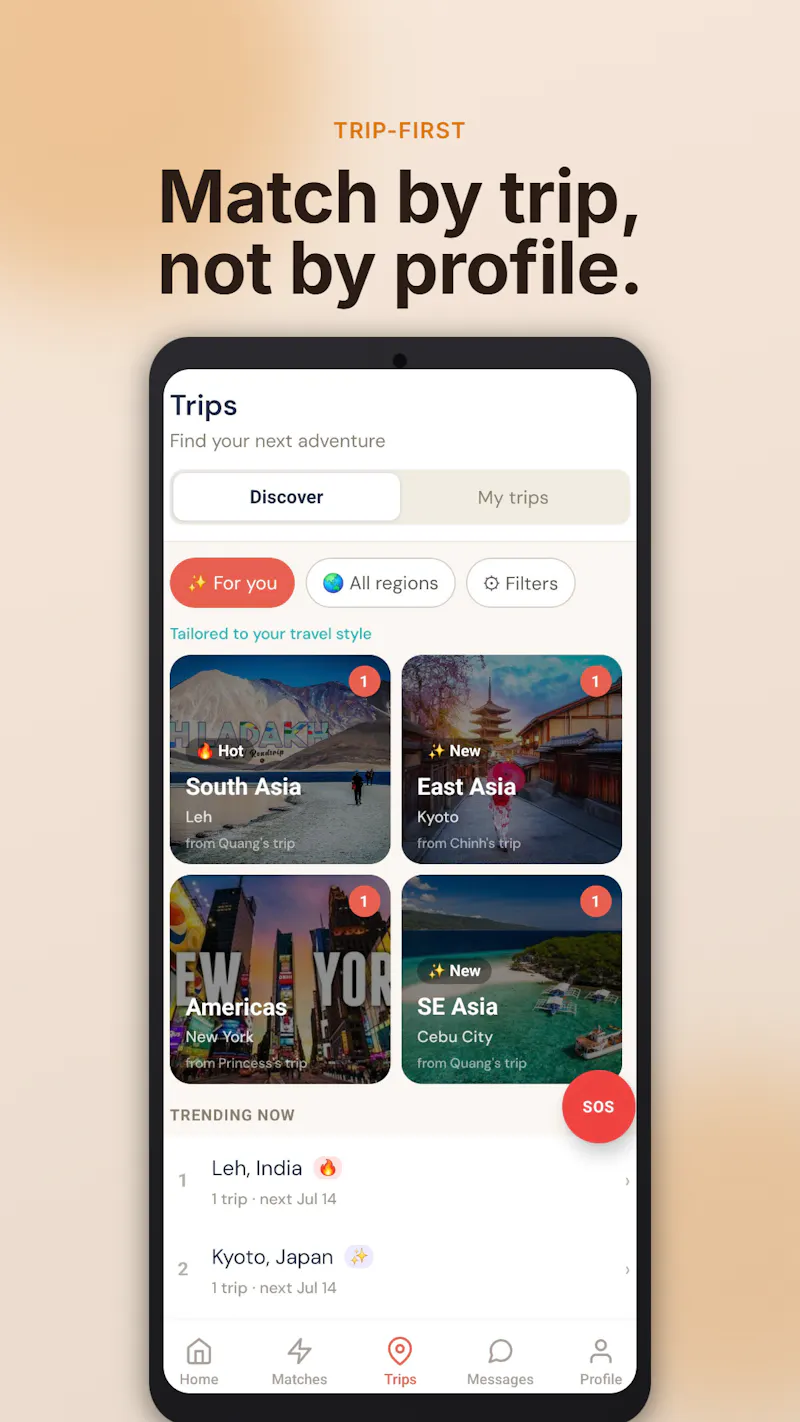 Wanderly — Find Travel Tribe screenshot 2