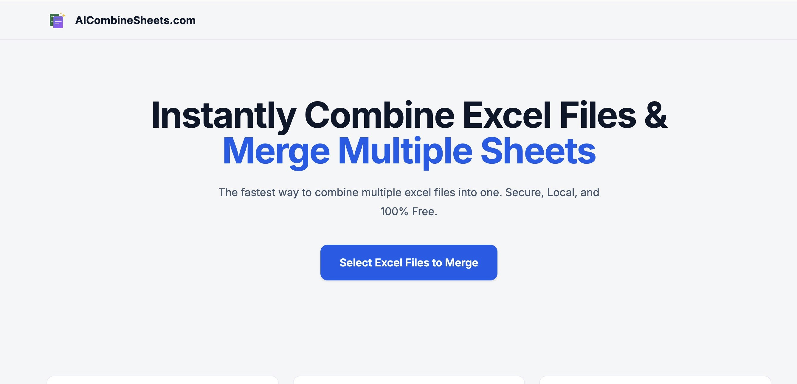AI Combine Sheets - Product Hunt launch logo