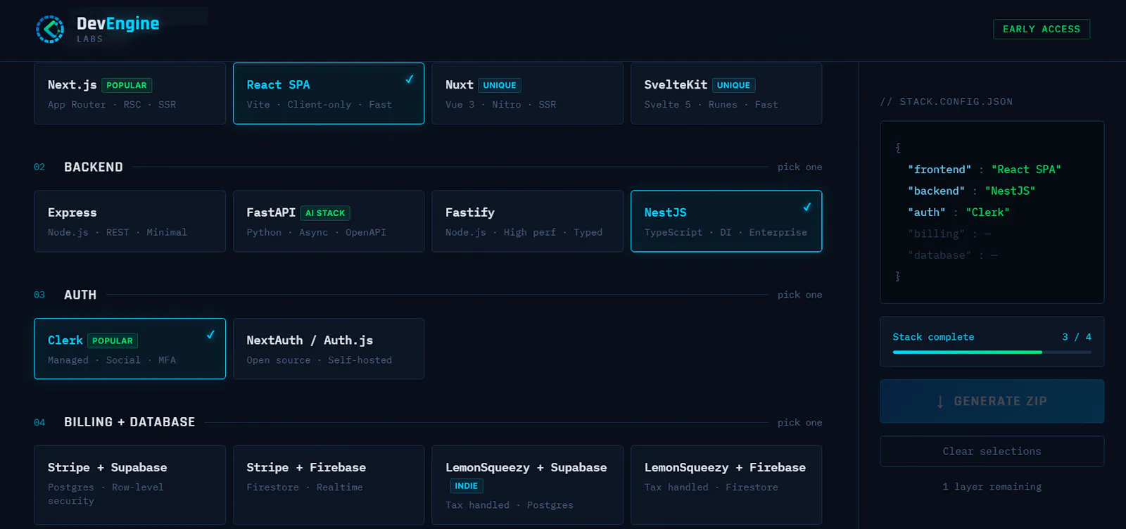 DevEngine Labs — Start Building Faster screenshot 1