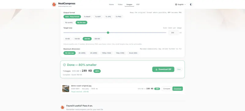 NeatCompress screenshot 4