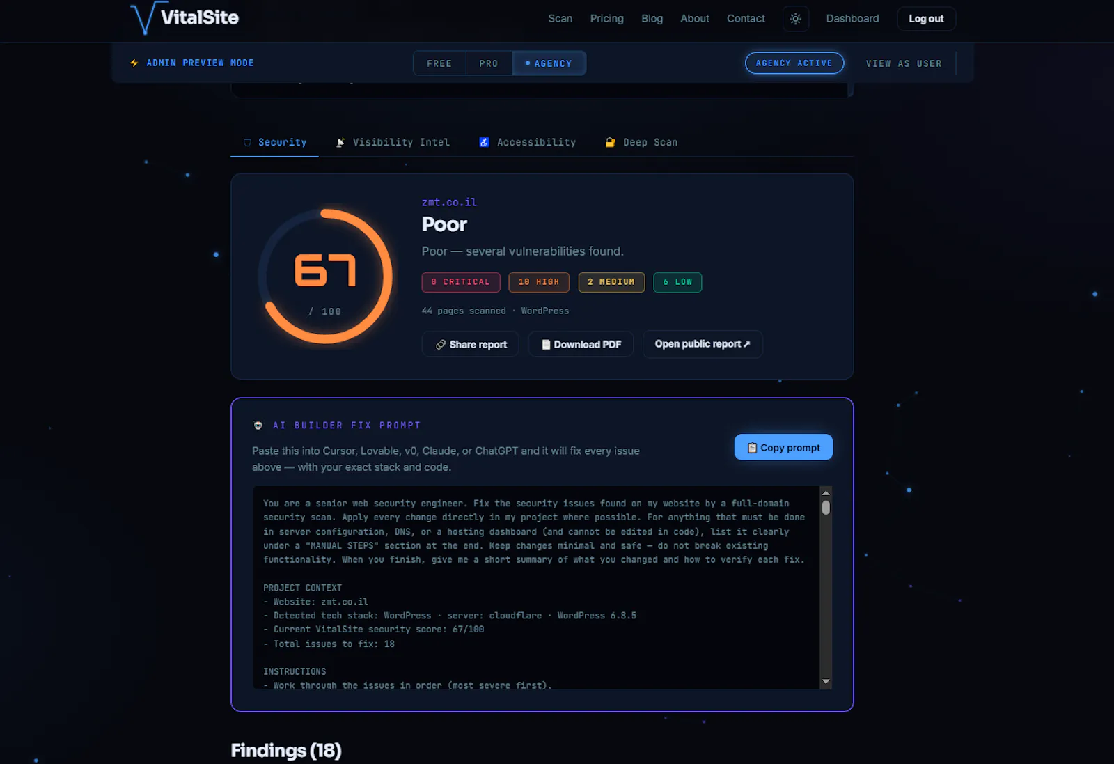 VitalSite screenshot 4