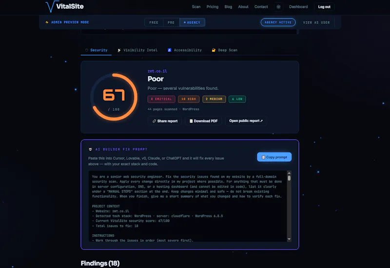 VitalSite screenshot 4