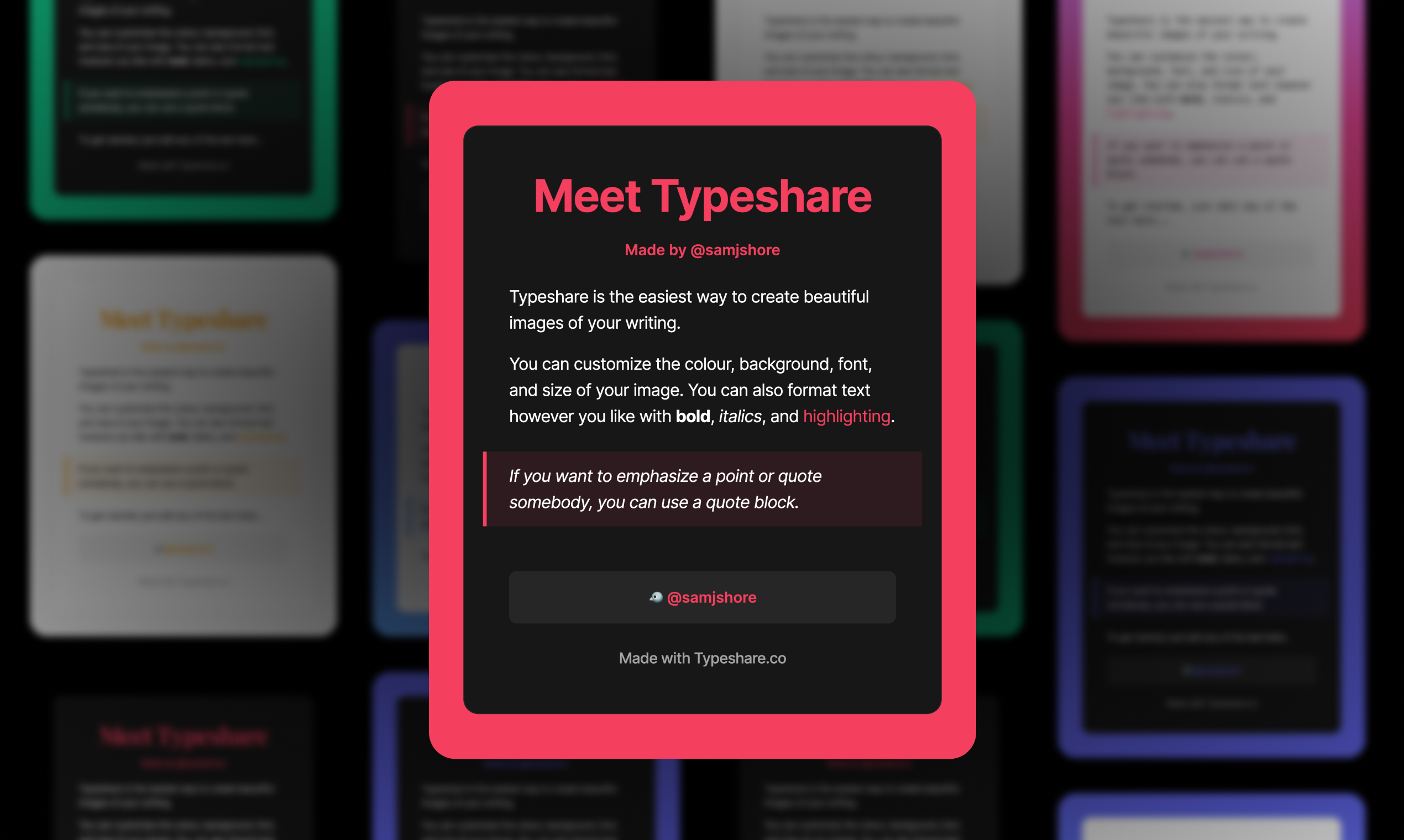 Typeshare gallery image