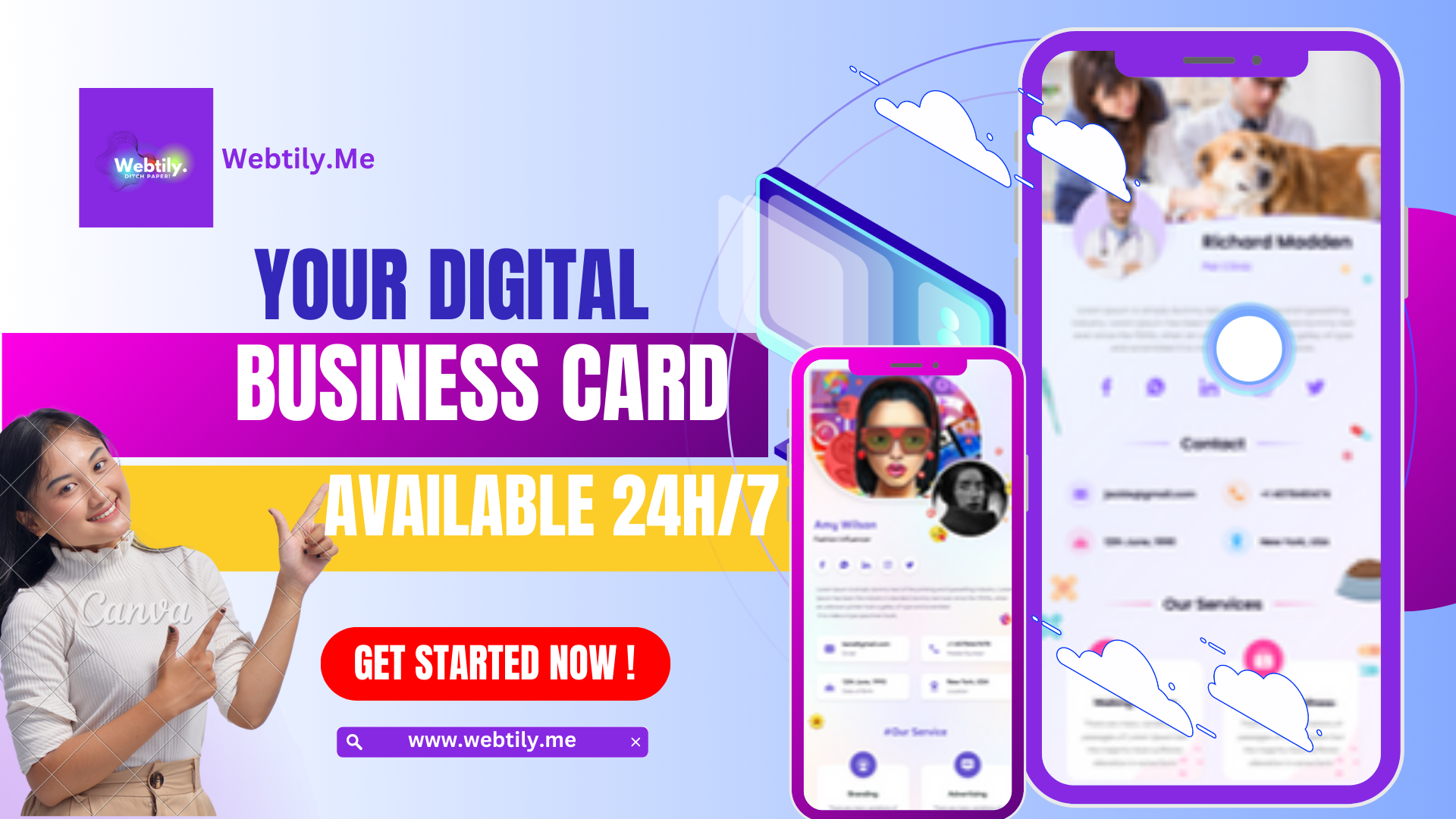 Média Webtily - cartes de visite numériques premium - Partagez vos informations sur les produits et services en 1 clic 5