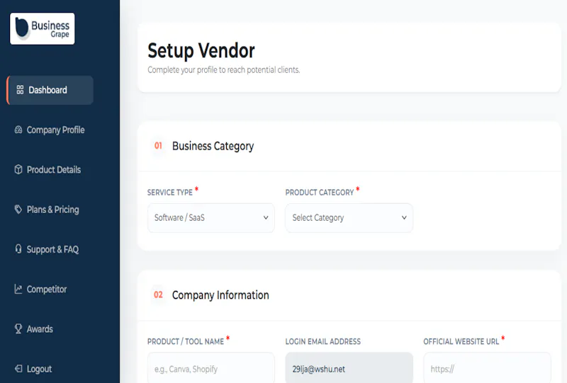 BusinessGrape screenshot 2