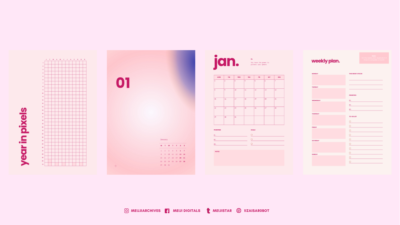Pink Aesthetic Planner - 2025 Planner media 4
