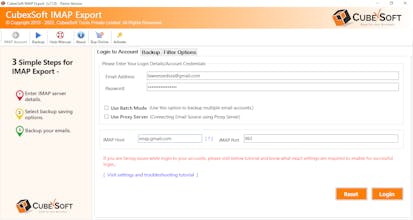 CubexSoft IMAP Backup Tool for Mac & Win gallery image