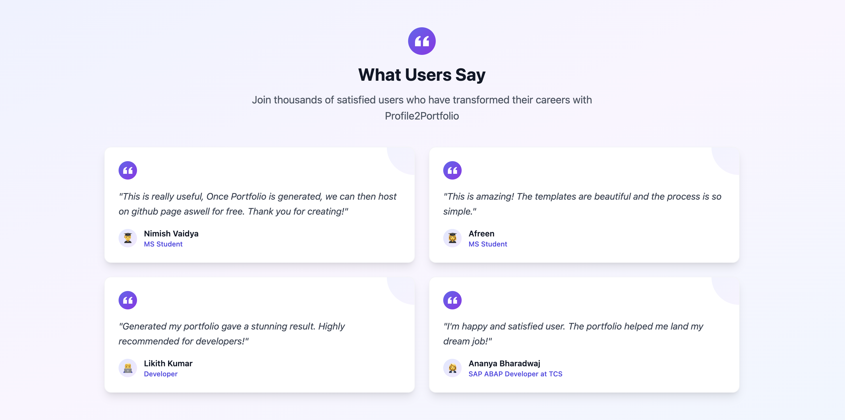 Resume to Portfolio Generator gallery image