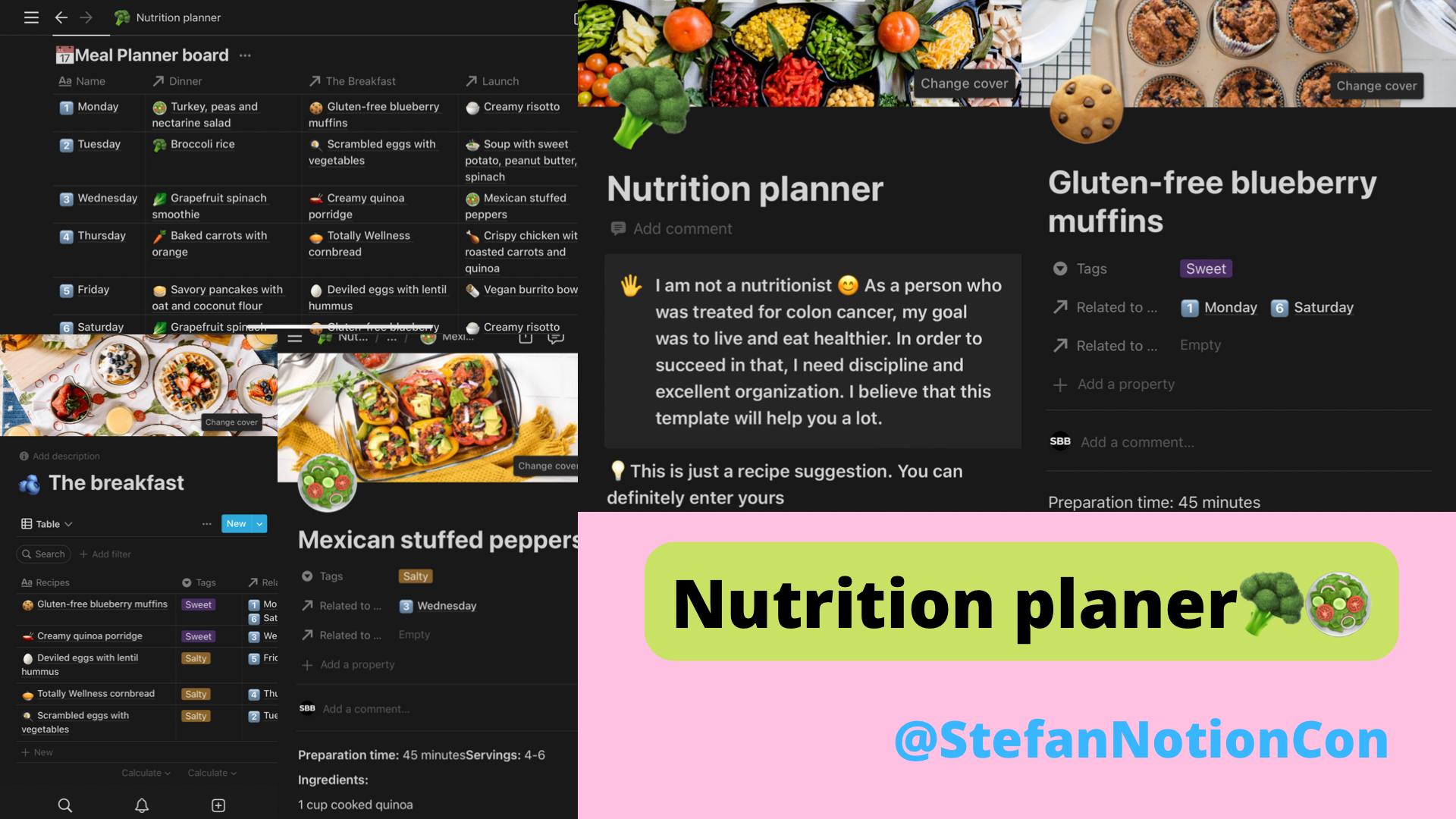 Nutrition planer