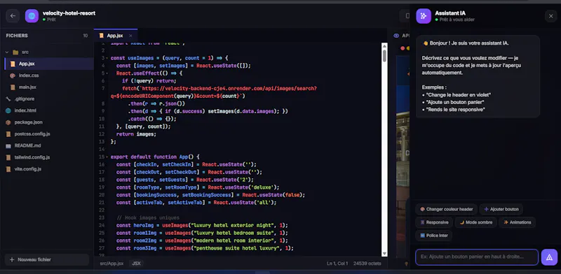 Velocity — Créez  Web & Mobile avec l'IA screenshot 18