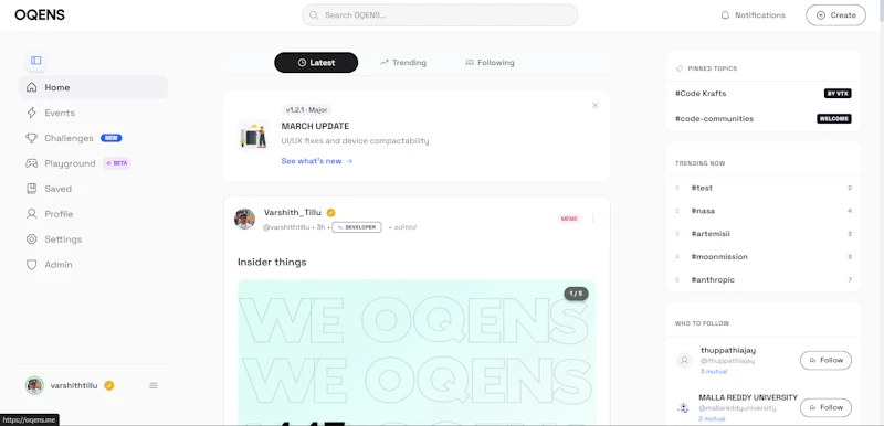 OQENS screenshot 2