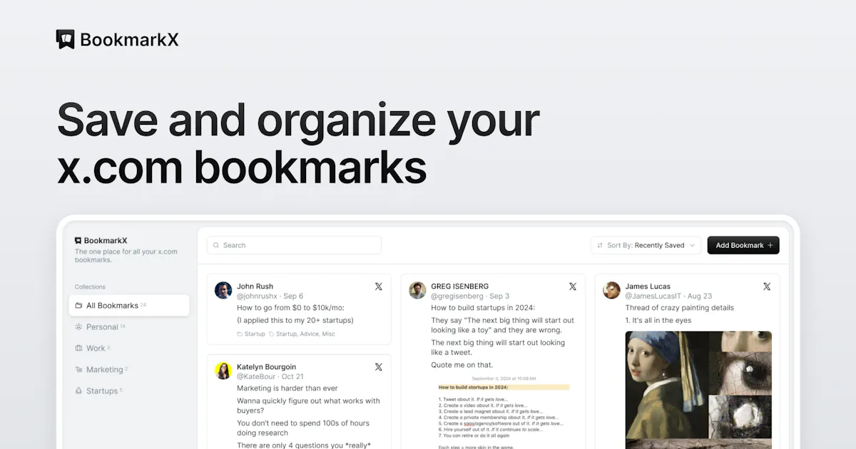 Bookmarkx