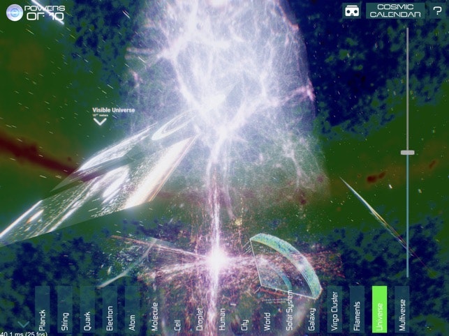 Powers of 10: VR/iOS app & Universe sim gallery image