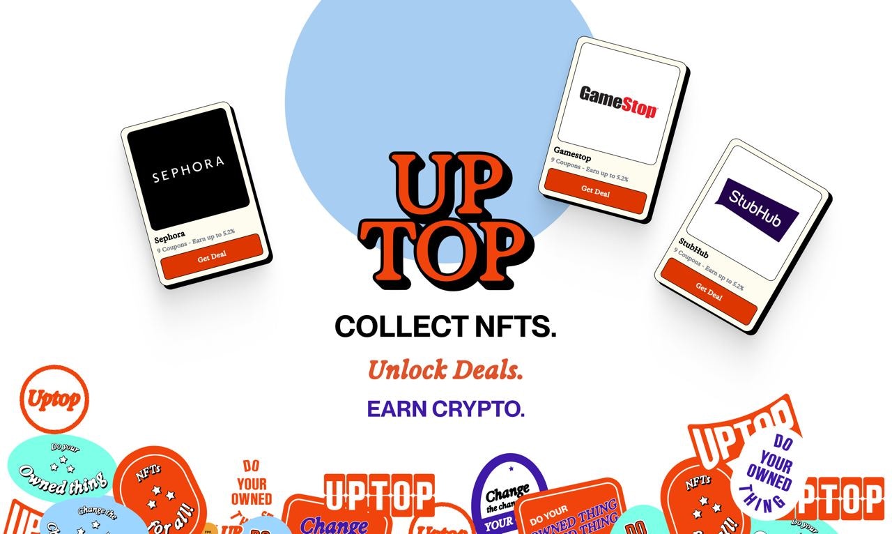 startuptile Uptop Deals-Collect NFTs. Unlock deals. Earn crypto.