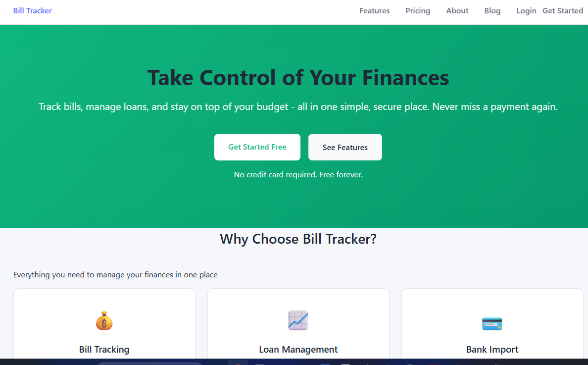 Simple Bills - Product Hunt launch logo and brand identity