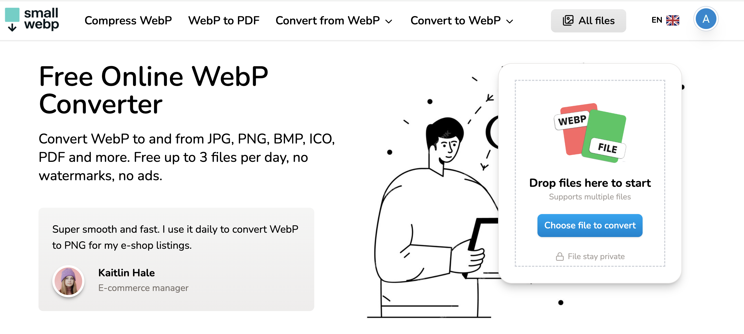 Converter web y optimización de imágenes - Convertir webp a jpg, png, pdf y más media 1