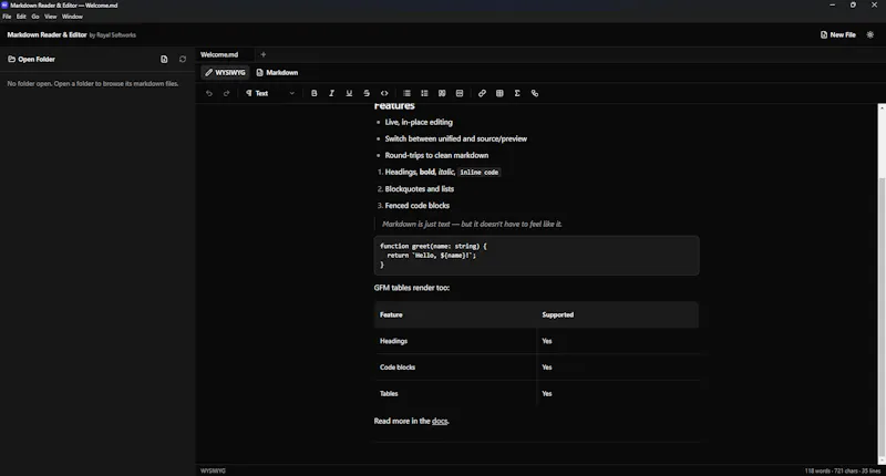 Markdown & Text Editor and viewer screenshot 2