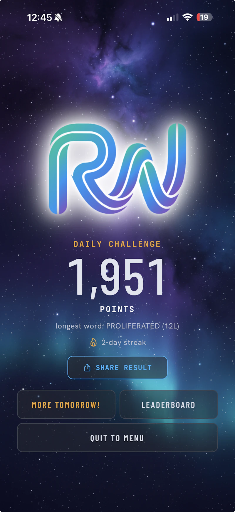 RiftWords: Multilingual Daily Word Game screenshot 6
