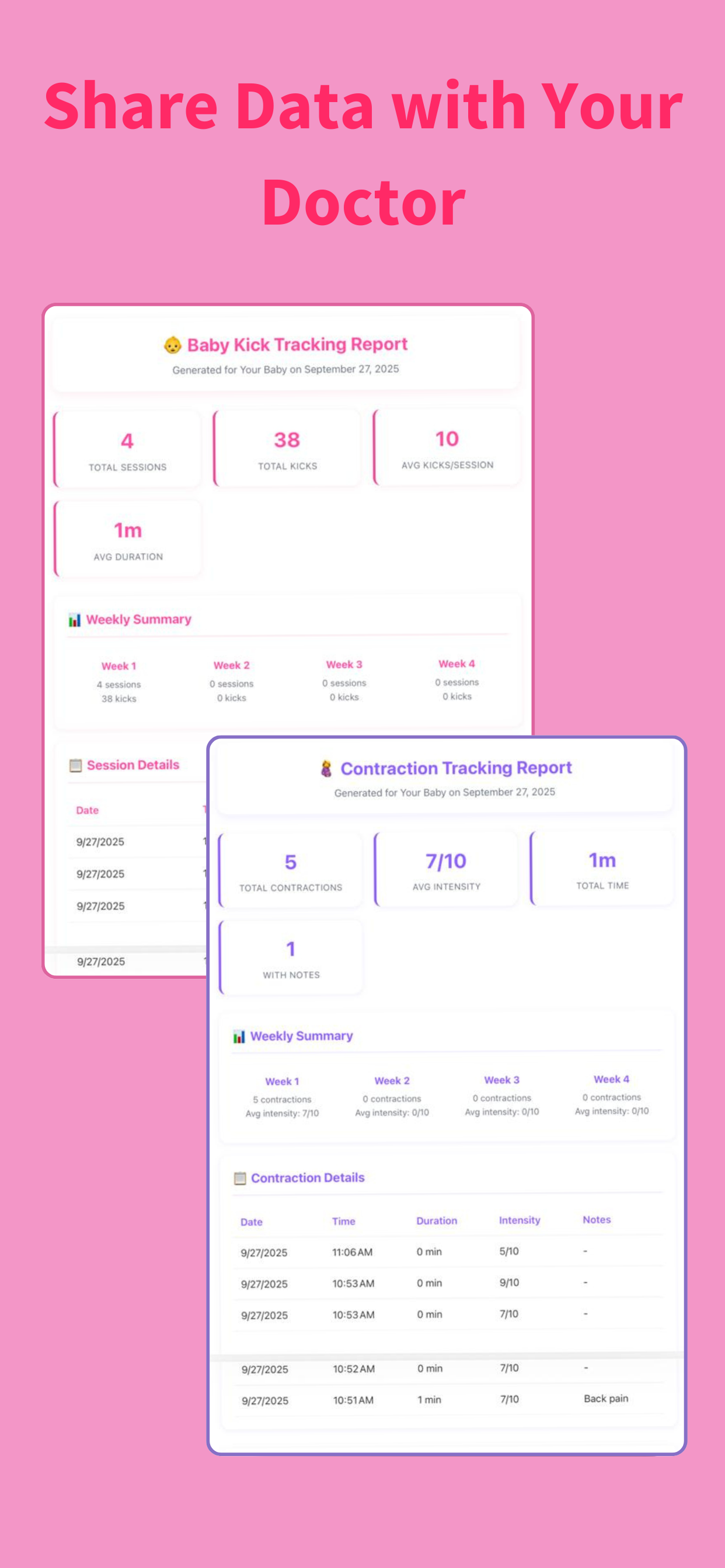 Baby Kick Counter: Tracker Log gallery image