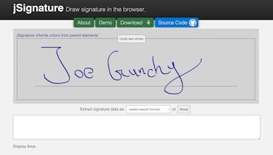 jSignature gallery image