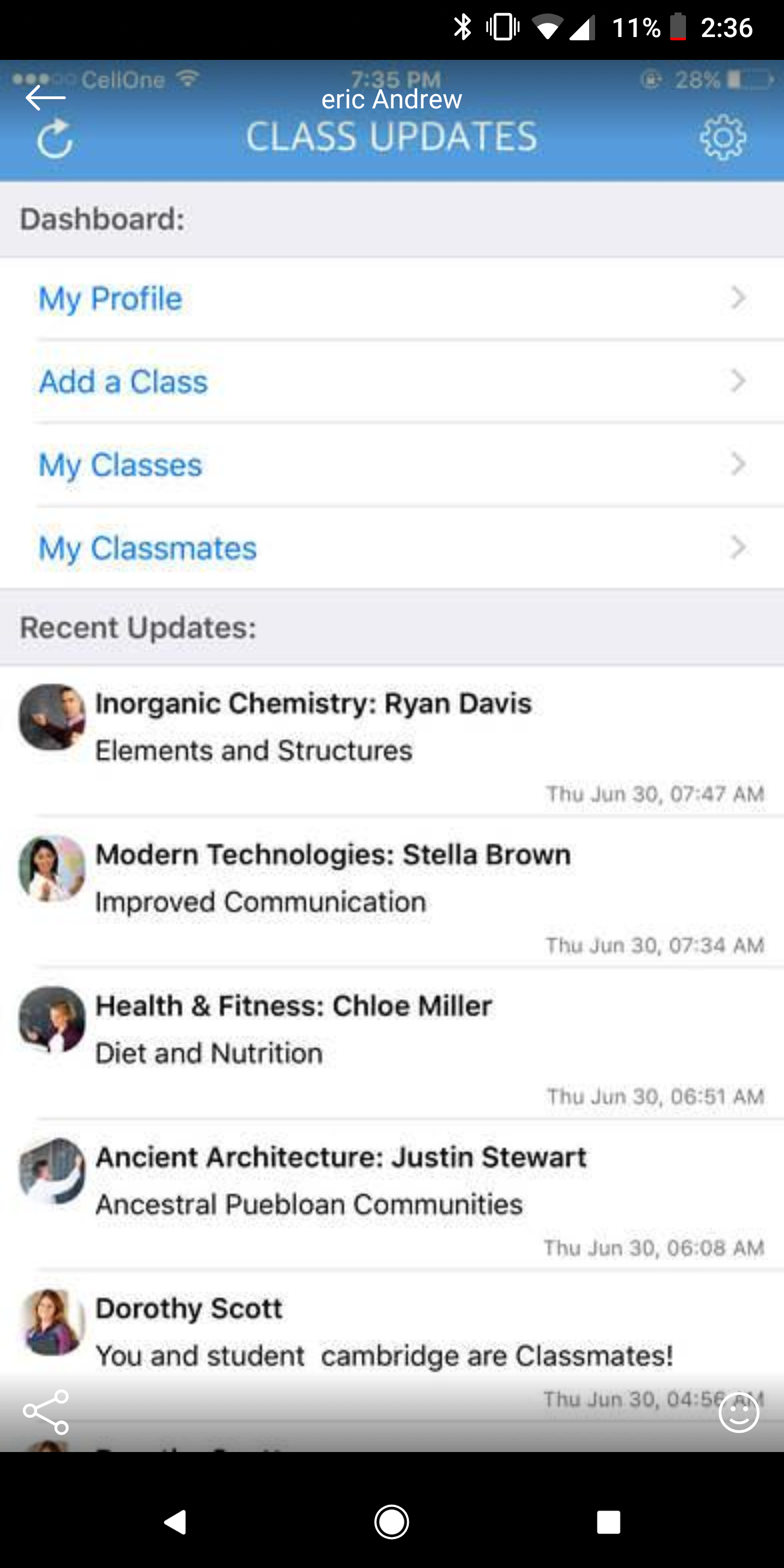 Class Updates gallery image