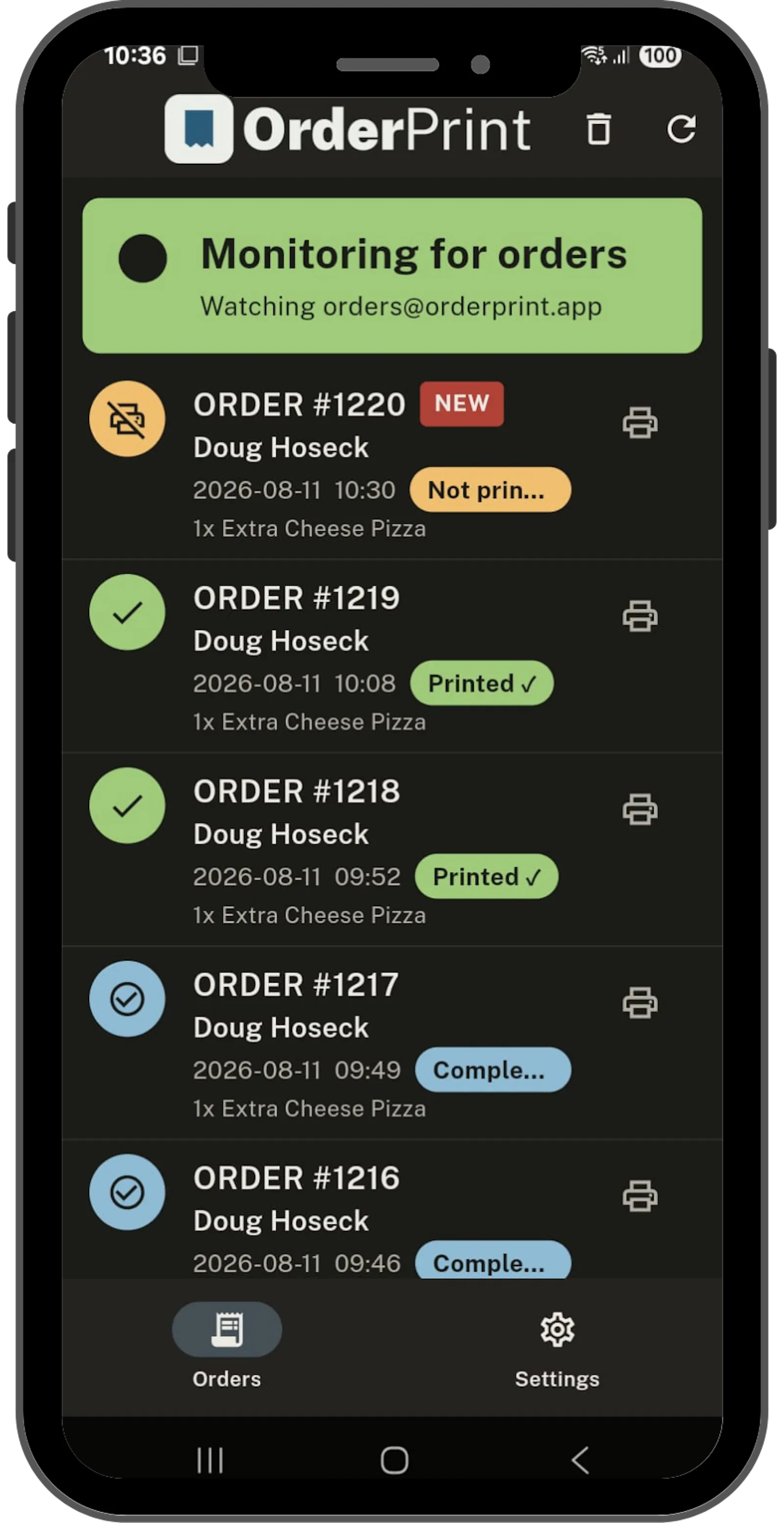 OrderPrint screenshot 7