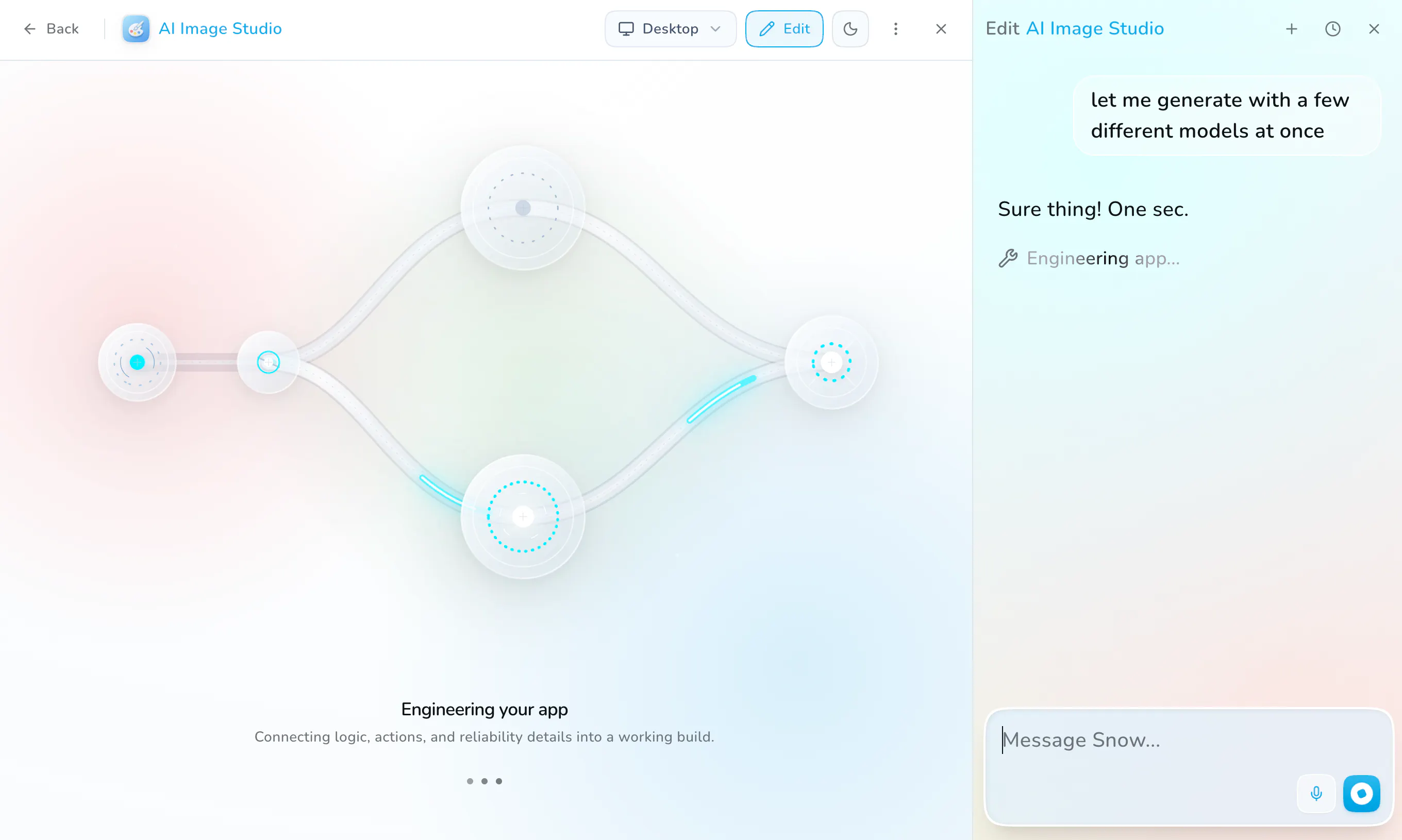 Snow chat gallery image