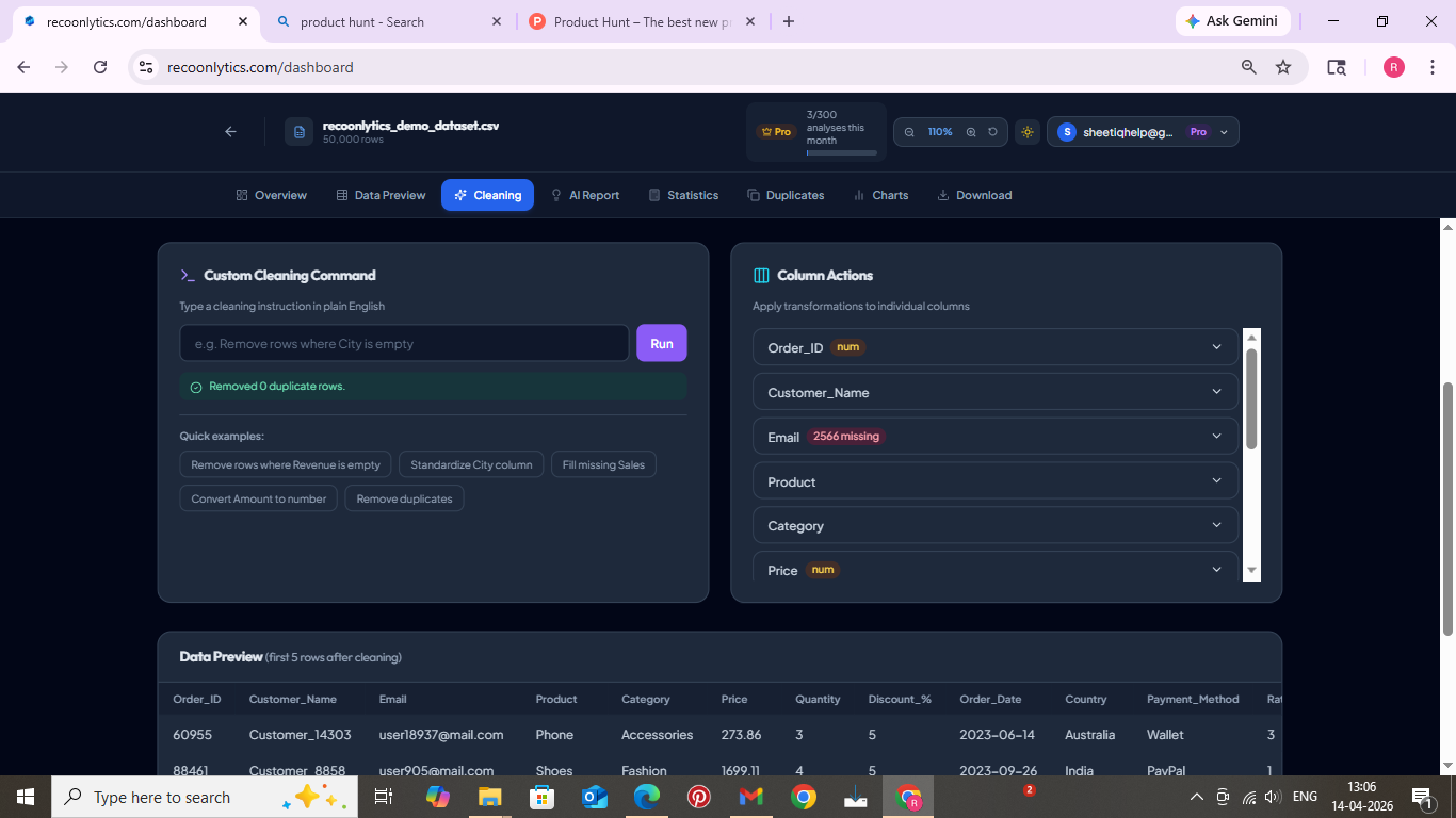 Recoonlytics gallery image