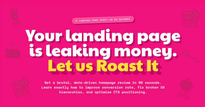 Landing Page Roast screenshot 1