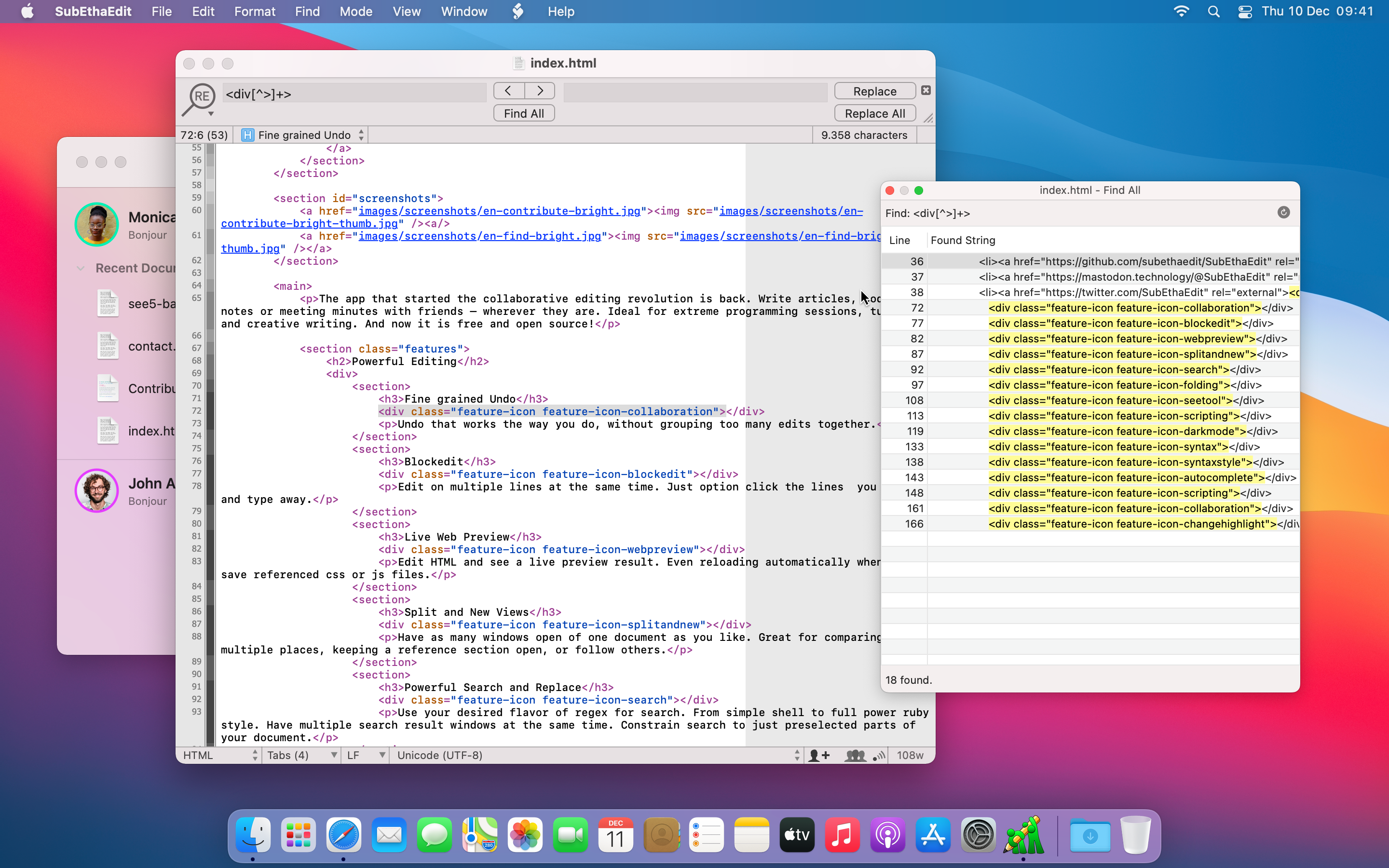 SubEthaEdit 5 gallery image