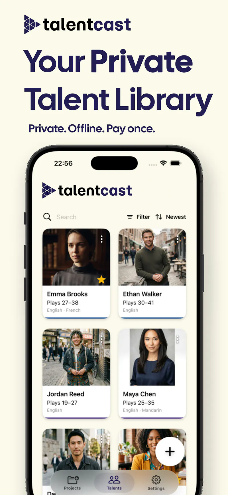 TalentCast screenshot 1