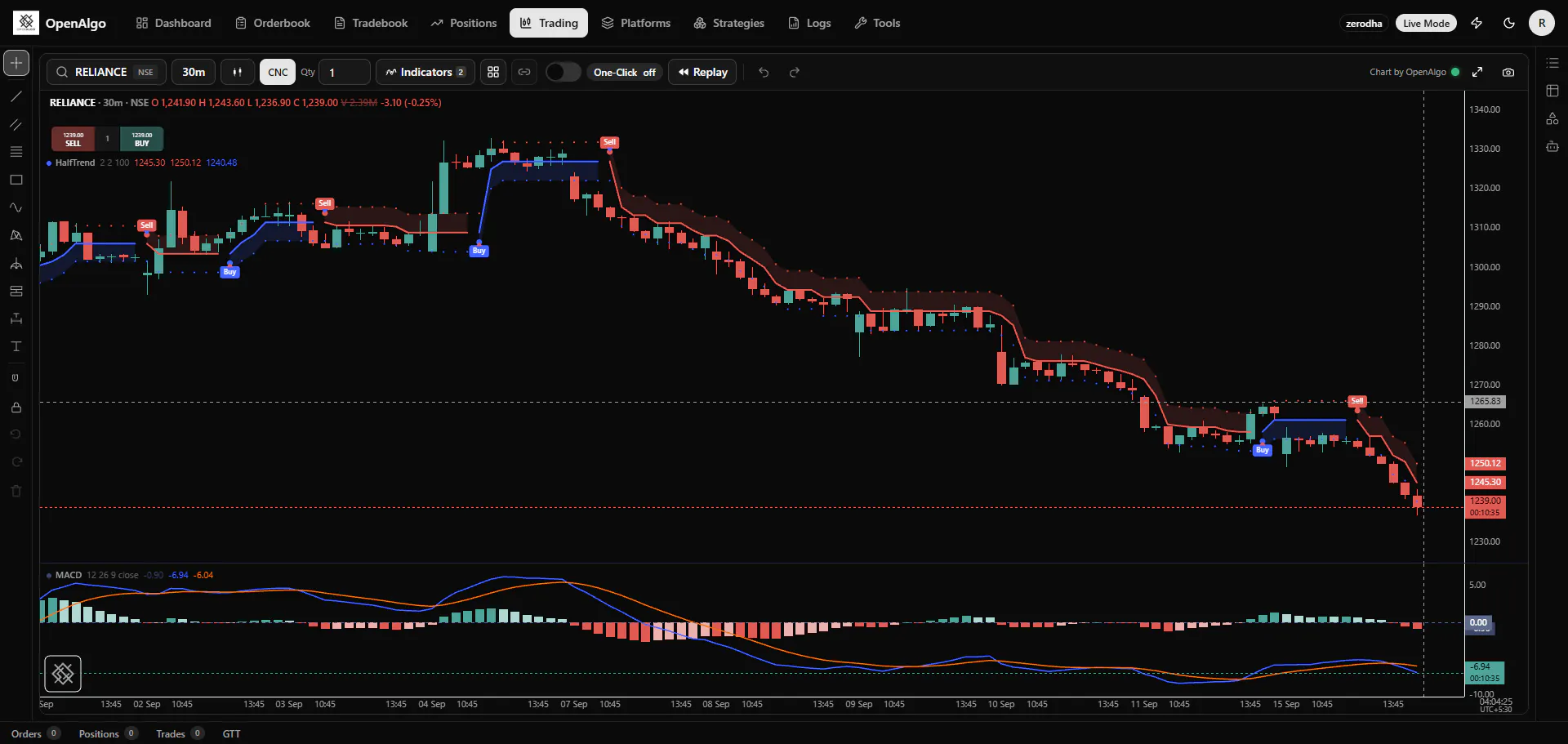 OpenAlgo Charts gallery image