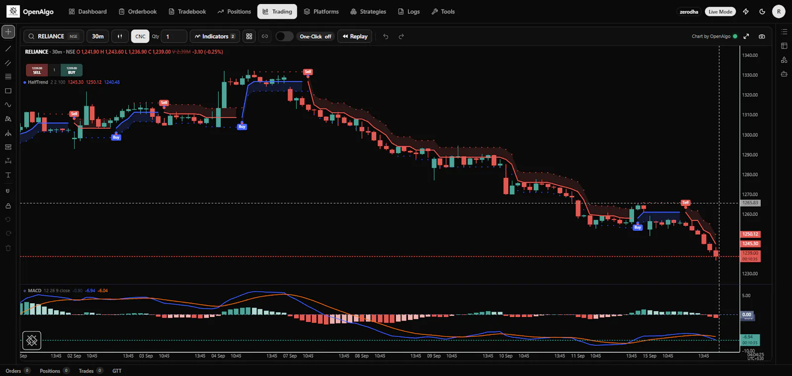 OpenAlgo Charts screenshot 5